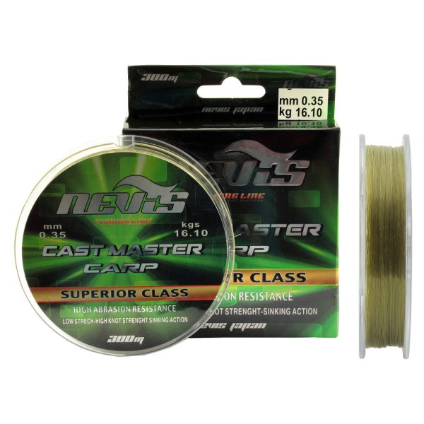 Nevis Cast Master 300m 0.28mm Monofilový vlasec-Zelený