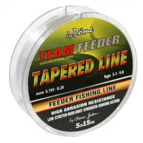   By Döme TF Tapered Leader 15m x5 0.195-0.28 Odhodový nadväzec