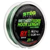 Stég Stég Method Feeder pletená nadväzcová šnúra 0.16mm 25m-Tmavozelená