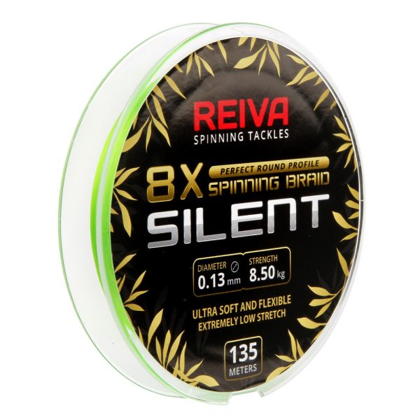 Reiva Reiva Silent 135m 0,08mm Pletená hlavná šnúra-Fluo zelená