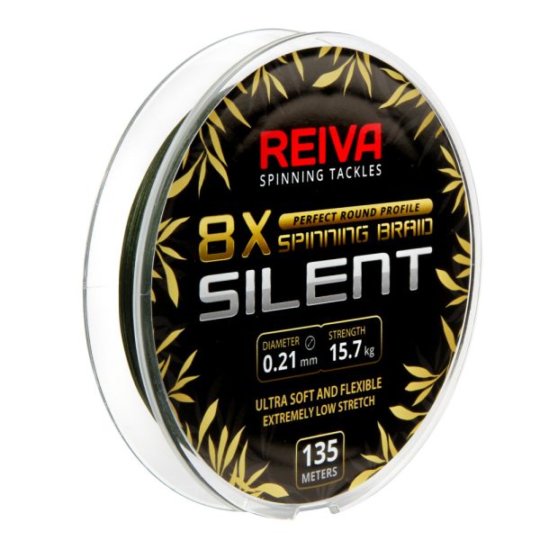 Reiva Reiva Silent 135m 0,17mm Pletená hlavná šnúra-Camou zelená