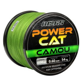   Nevis Powercat Pletená šnúra 600m 0.50mm Pletená hlavná šnúra-Camou