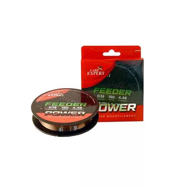 Carp Expert Power Feeder Hnedý 150m 0.20mm Monofilný hlavný vlasec