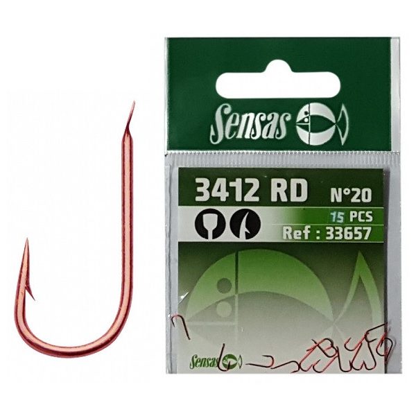 Sensas Feeling 3412 Ružový háčik na pleskáče, veľkosť 18, s lopatkou, s protihrotom 15db