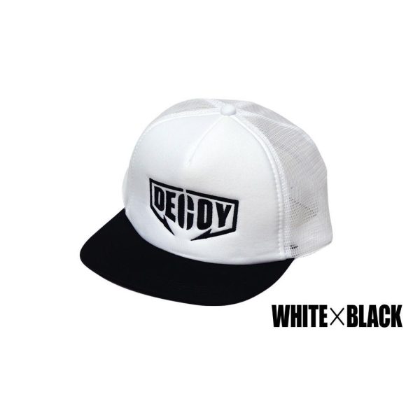 Decoy DA-17 Flat Mesh Cap White Black Baseball Sapka 1db