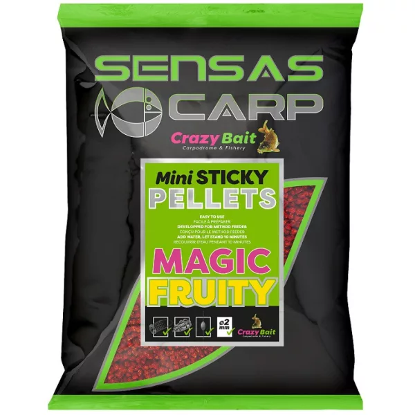 Sensas Pellet Mini Sticky Magic Fruity Kŕmne pelety 700gr
