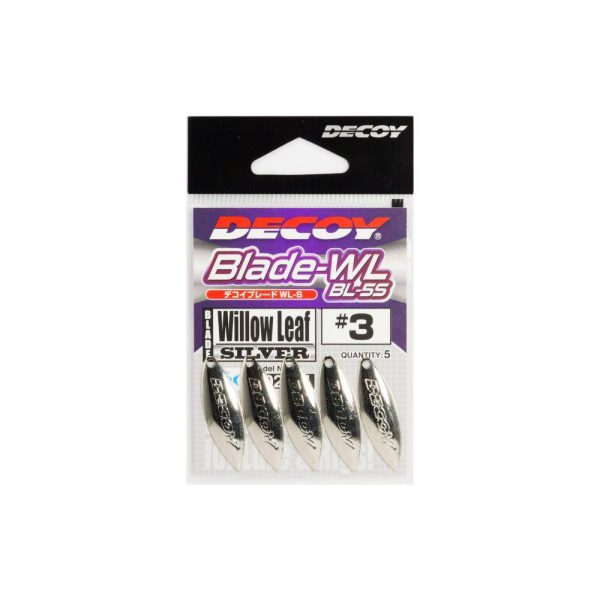 Decoy BL-5S Willow Leaf Silver 2 Spinner Blade 5db