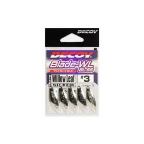 Decoy BL-5S Willow Leaf Silver 3,5 Spinner Blade 4db