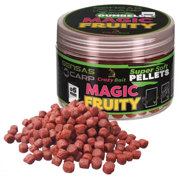 Sensas Super Soft Magic Fruity 6mm Háčiková peleta 60gr