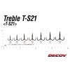 Decoy T-S21 Belly Hook #2 Füles Szakállas Háromágú Horog 6db
