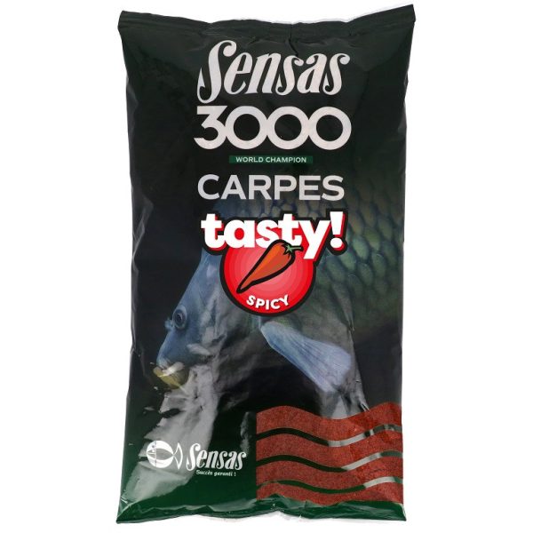 Sensas 3000 Carp Tasty Spicy Krmivo 1kg