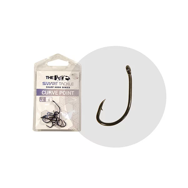 The One B988Bd Curve Point 8 Čierny Nikel Boilies Háčik S Očkom, S Protihrotom 8ks