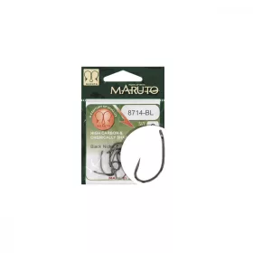   Maruto Horog 8714Bl Carp Hooks Hc T.D.E.5° Barbless Black Nickel 4