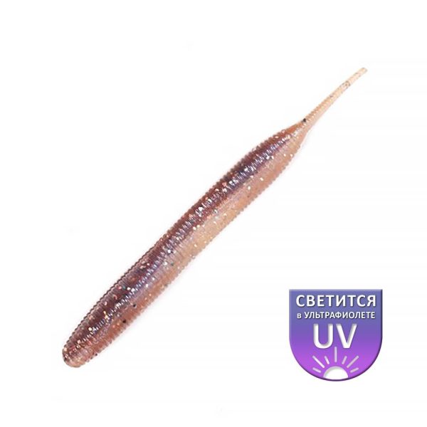 DS Sexy Worm 10,16cm Prírodná 6ks/balenie plastová umelá nástraha