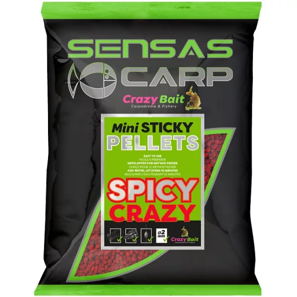Sensas Pellet Mini Sticky Spicy Kŕmne pelety 700gr