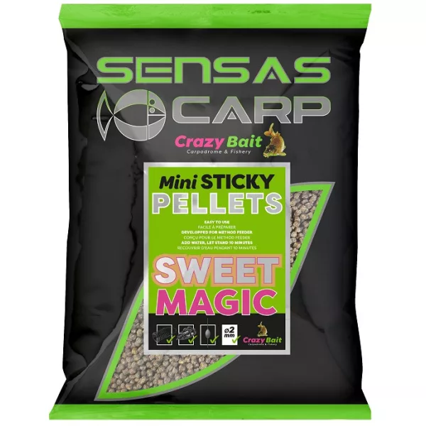 Sensas Pellet Mini Sticky Sweet Magic Kŕmne pelety 700gr
