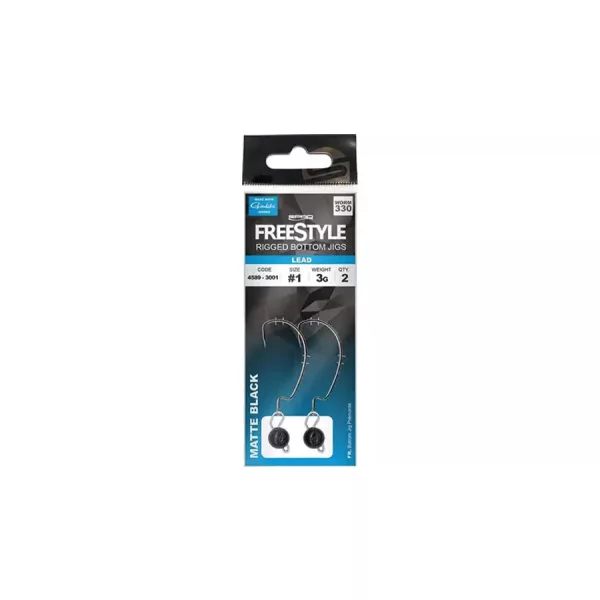 Spro FreeStyle Rigged Bottom Jigs Glow 10g #1/0 bottom jig