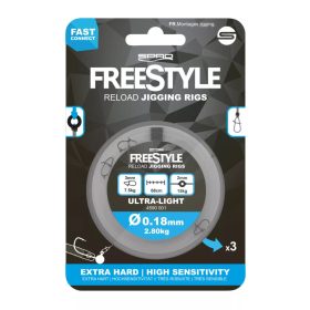 Spro FreeStyle Reload Jig Rig 0.35mm predviazaný háčik