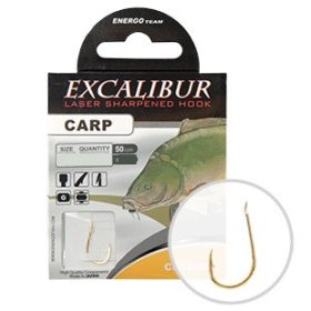 Excalibur Naviazaný háčik Carp Classic, Gold No.1