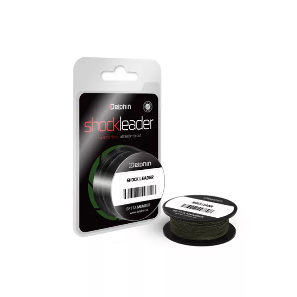 Delphin Shock Leader zelená 40m 0,24mm 35lbs