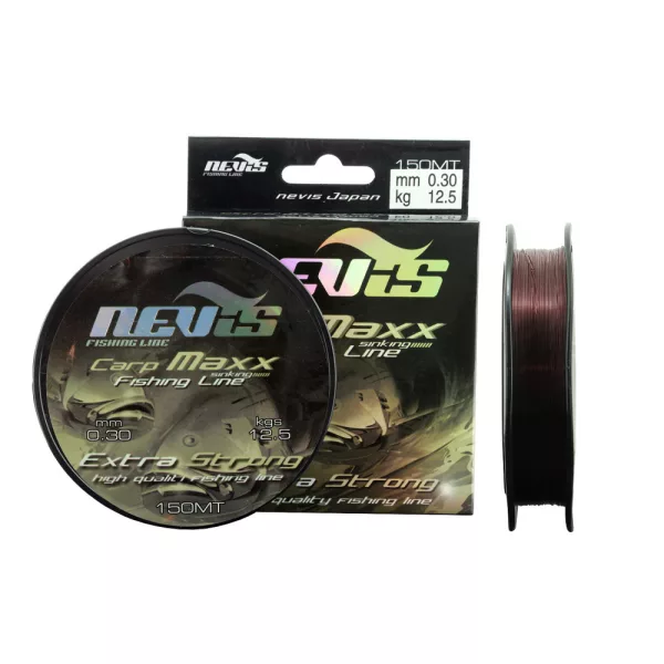 Nevis Carp Maxx 150m 0.14mm Monofilový vlasec-Hnedý