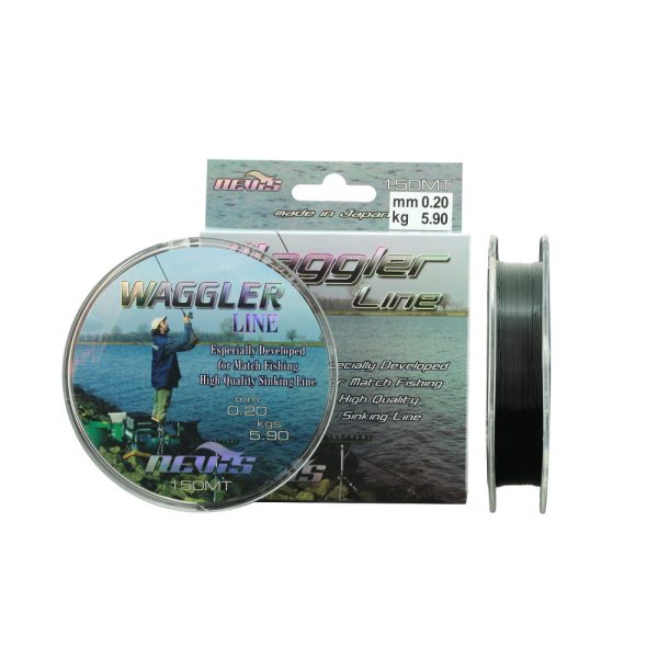Nevis Waggler 150m 0.16mm Monofilný vlasec-Sivá