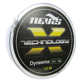   Nevis Technology 10m 0.12mm Pletená nadväzcová šnúra-Sivá