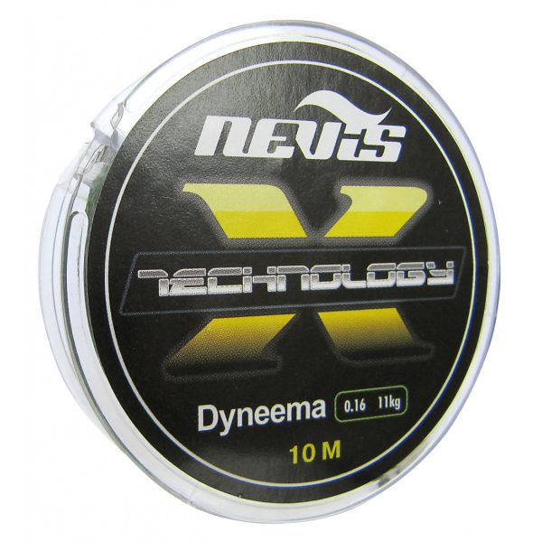 Nevis Technology 10m 0.12mm Pletená nadväzcová šnúra-Sivá