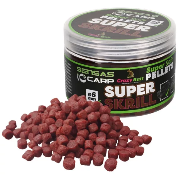 Sensas Super Soft Super Krill 4mm Háčiková peleta 60gr