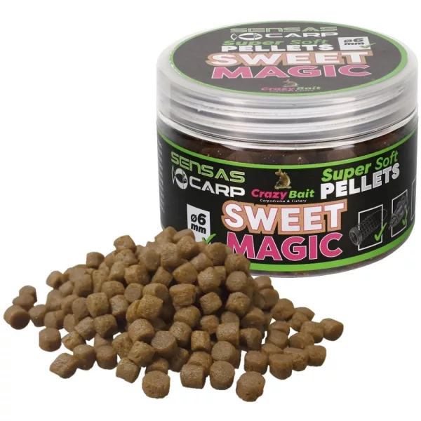 Sensas Super Soft Sweet Magic 4mm Háčiková peleta 60gr