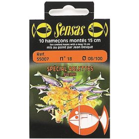   Sensas Special Bleak 15cm 0,08mm 22 Monofilný predviazaný háčik 10ks