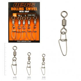   Nevis Extra silný Obratlík s bezpečnostnou karabínkou 3/0