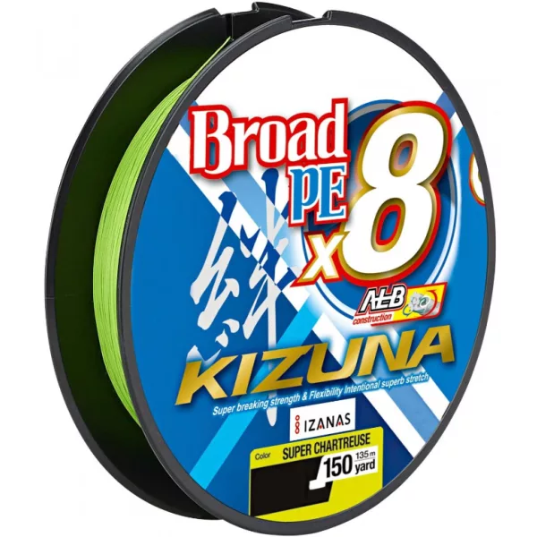 OWNER Kizuna X8 Chartreuse 135m 0,25mm Pletená prívlačová šnúra