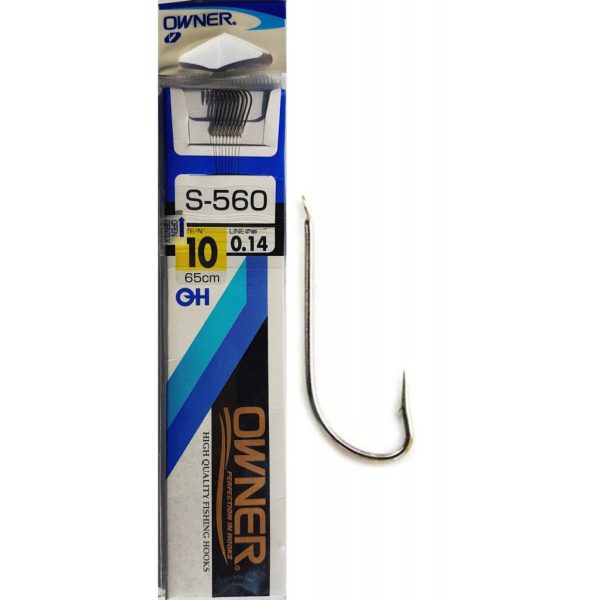 Owner S-560 16 0,12mm 65cm Nadväzcový Háčik na Plotice 10ks