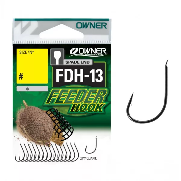 Owner FDH-13 12 Háčik na feeder s plôškou, s protihrotom 16ks