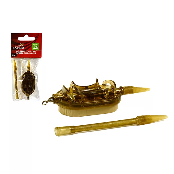 Carp Expert Go Green Long Cast L 40gr Metodový košík
