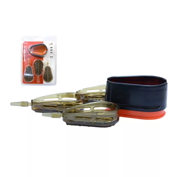 Carp Expert Drop 90+100+120gr Method Kosár Szett Töltővel