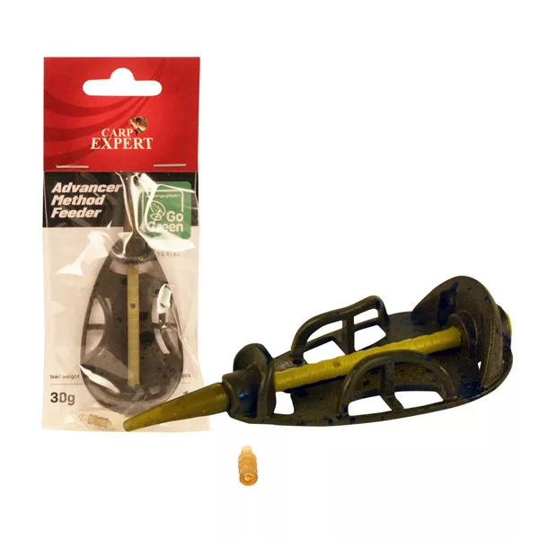 Carp Expert Advancer Method Feeder 40gr Go green Zinková zliatina Method kŕmitko