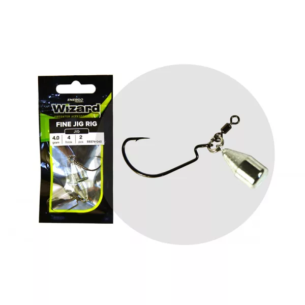 Wizard Fine Jig Rig 4 4gr Offset Náväzec 2ks