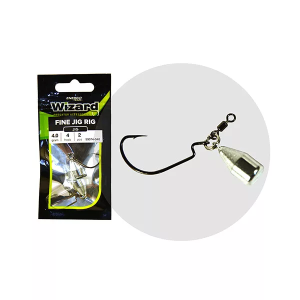 Wizard Fine Jig Rig 2 8gr Offset Náväzec 2ks