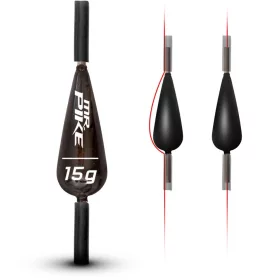   15G Quantum Mr. Pike Bezolovnaté Kĺzavé Olovo Čierne 3Kusy