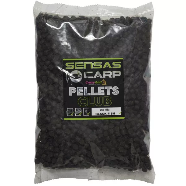 Sensas Black Fish Club Pelety 8mm Kŕmne pelety 1kg