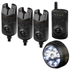   Carp Academy Endless elektrický signalizátor záberu 3+1 +stanová lampa