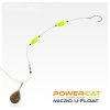 Nevis Powercat Micro U-Float 3gr Fluo Žltý Plavák pre dravce 2ks