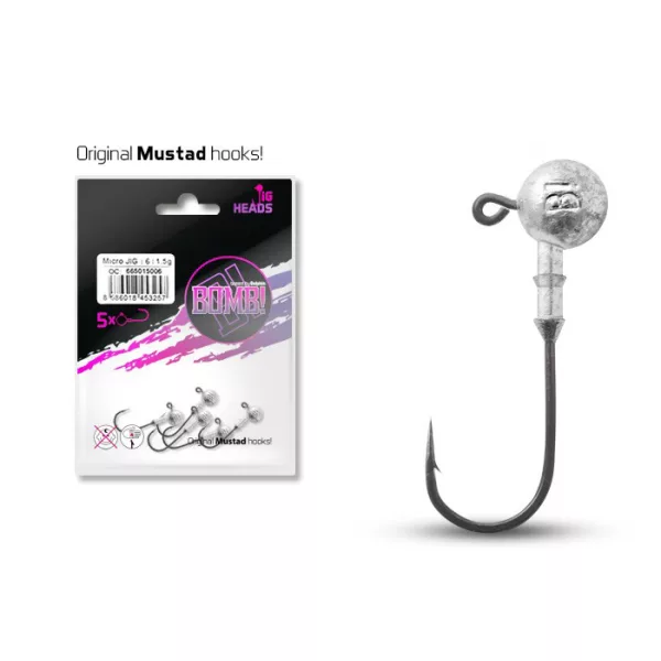 Delphin BOMB! JIG hlava 8/0 - 60gr - 3ks