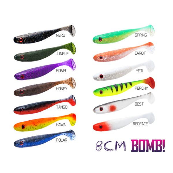 Delphin Rippa Gumená nástraha Nero 8cm 5ks