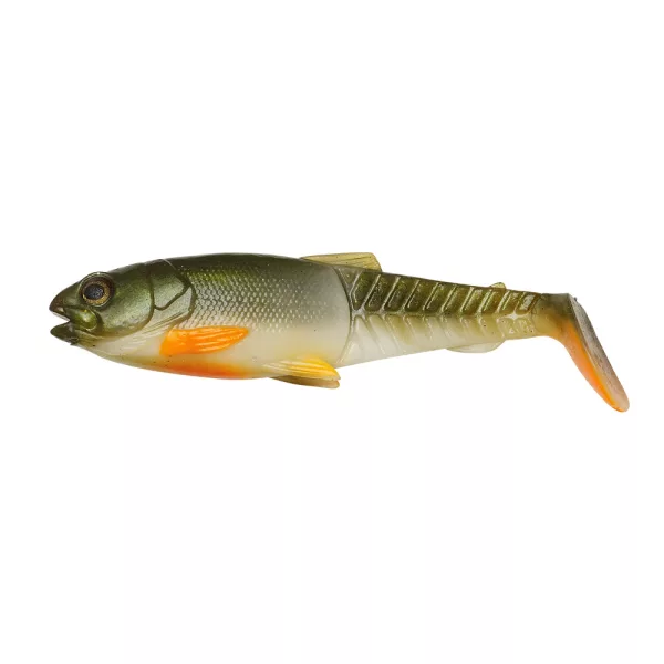Savage Gear Craft Cannibal Paddletail Plastová nástraha 12,5cm 20gr Olive pearl Hot orange