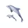 EnergoTeam The Bottlenose Dolphin Grey 55cm Rybí vankúš