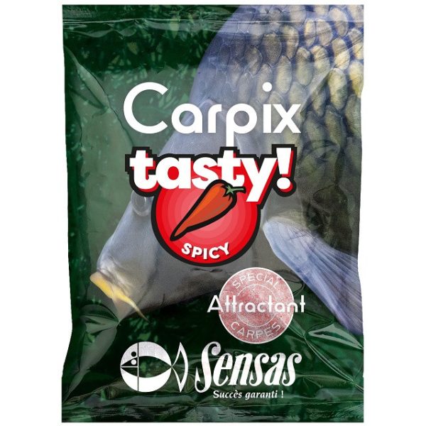 Sensas Carpix Tasty Spicy Práškový Atraktant 300gr