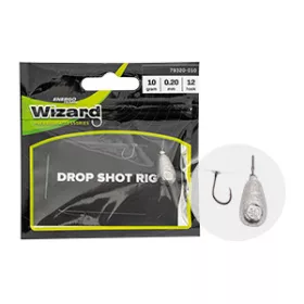   Wizard DROPSHOT LEADER LIGHT 10G 0.20 HÁČIK Č. 12 Dropshot montáž